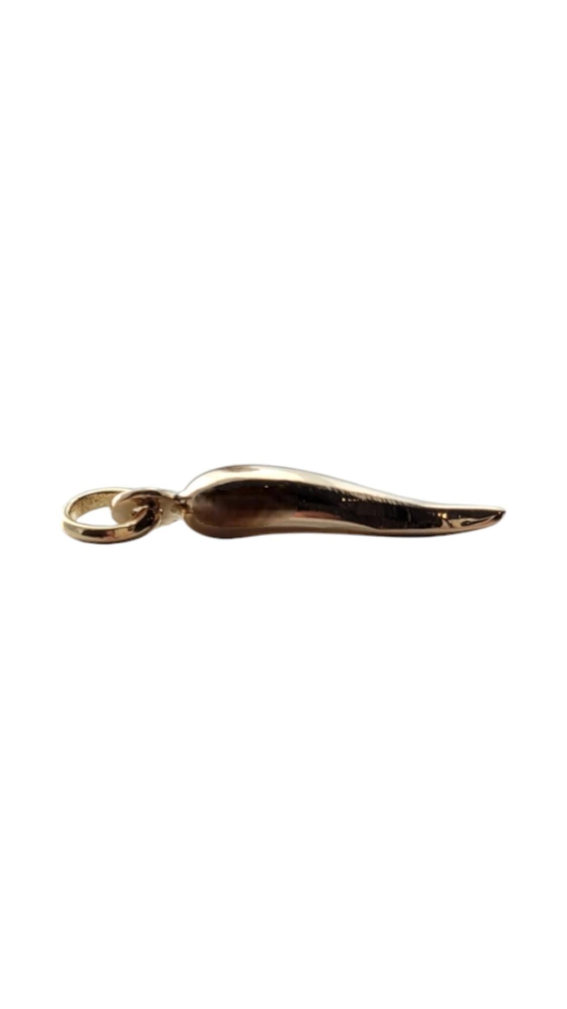 18 Karat Yellow Gold Italian Horn Charm #20906 2
