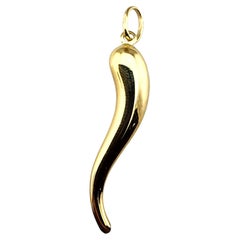 Ciondolo in oro giallo 18 carati Italian Horn #23180