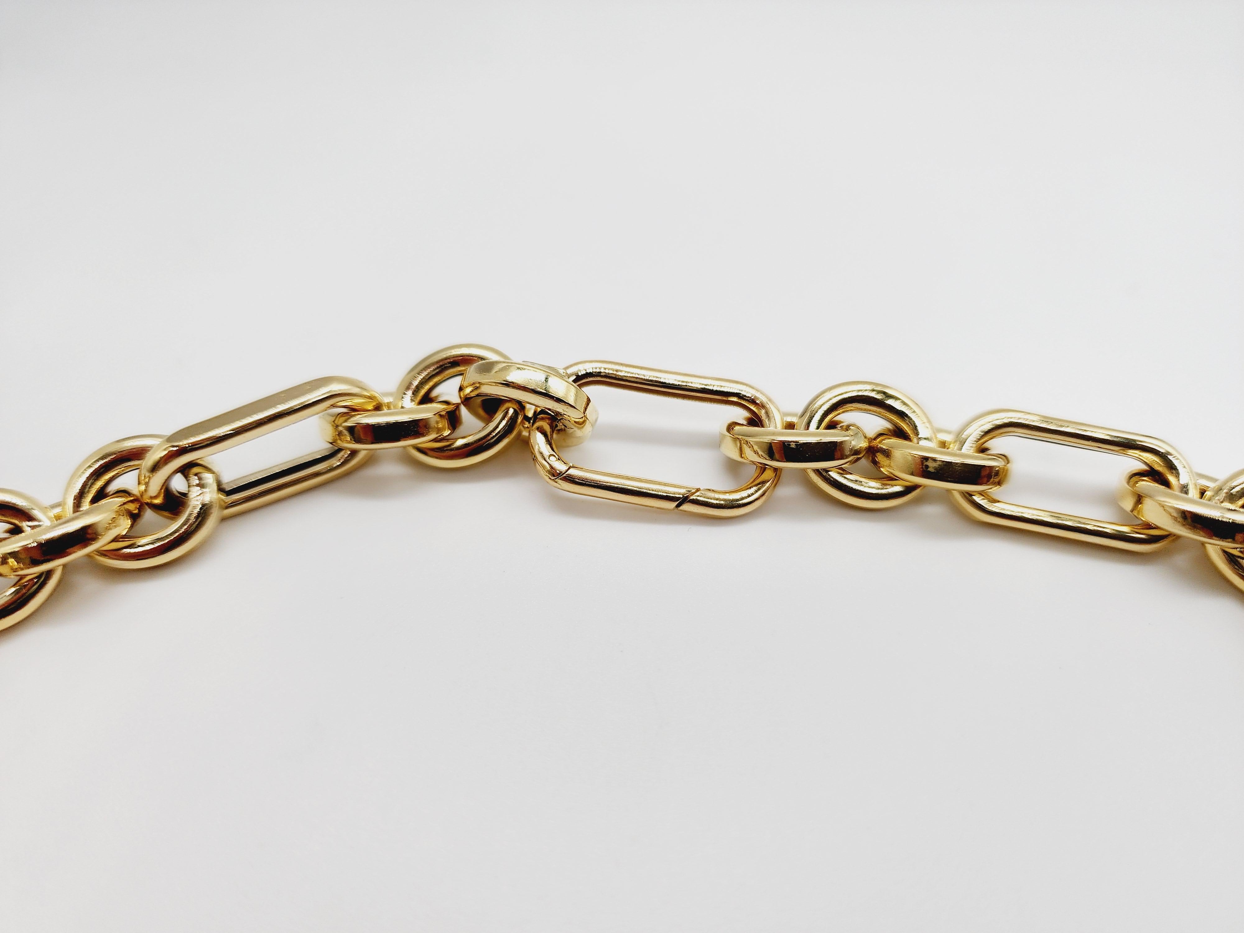 Italienische Gliederkette aus 18 Karat Gelbgold für Damen oder Herren