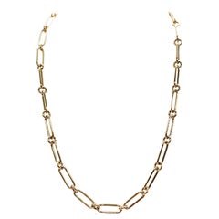 Italienische Gliederkette aus 18 Karat Gelbgold