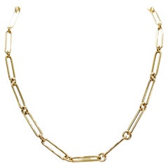 18 Karat Yellow Gold Italian Link Chain