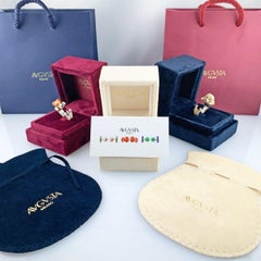 18 Karat Yellow Gold Jade  Frog Cufflinks Jades Frogs