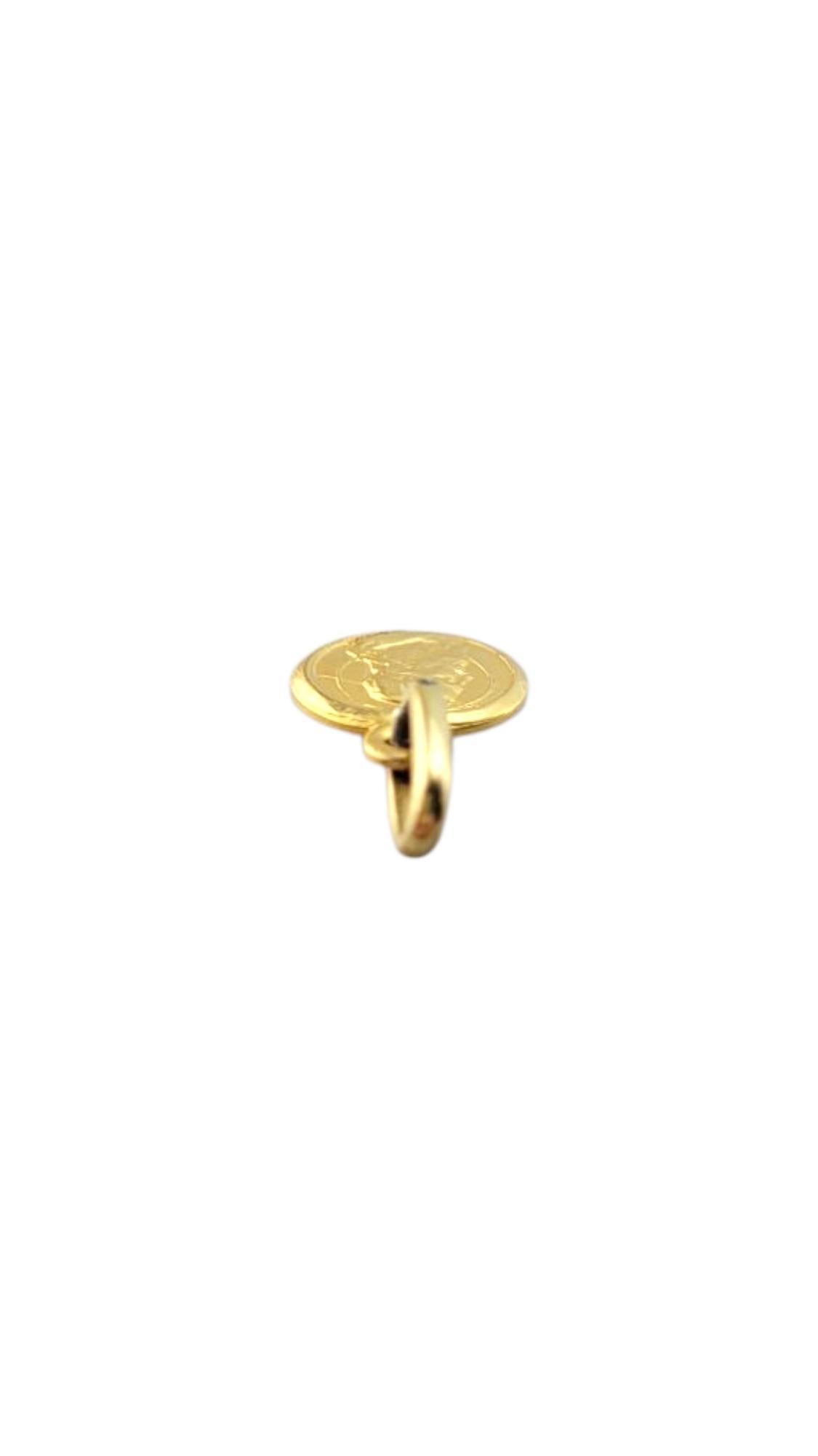 18 Karat Yellow Gold Jesus Pendant #21317 1