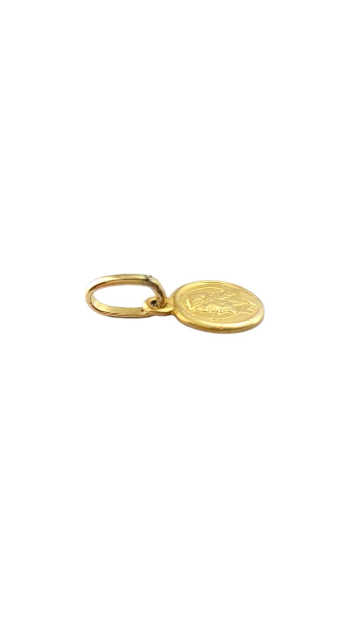 18 Karat Yellow Gold Jesus Pendant #21317 2