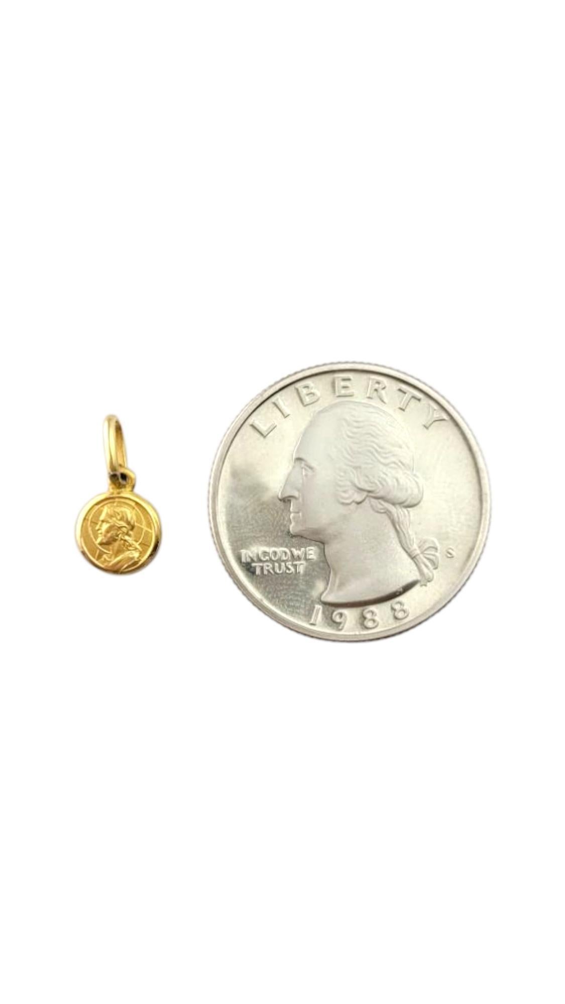18 Karat Yellow Gold Jesus Pendant #21317 3
