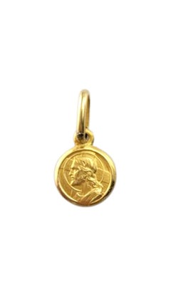 18 Karat Yellow Gold Jesus Pendant #21317