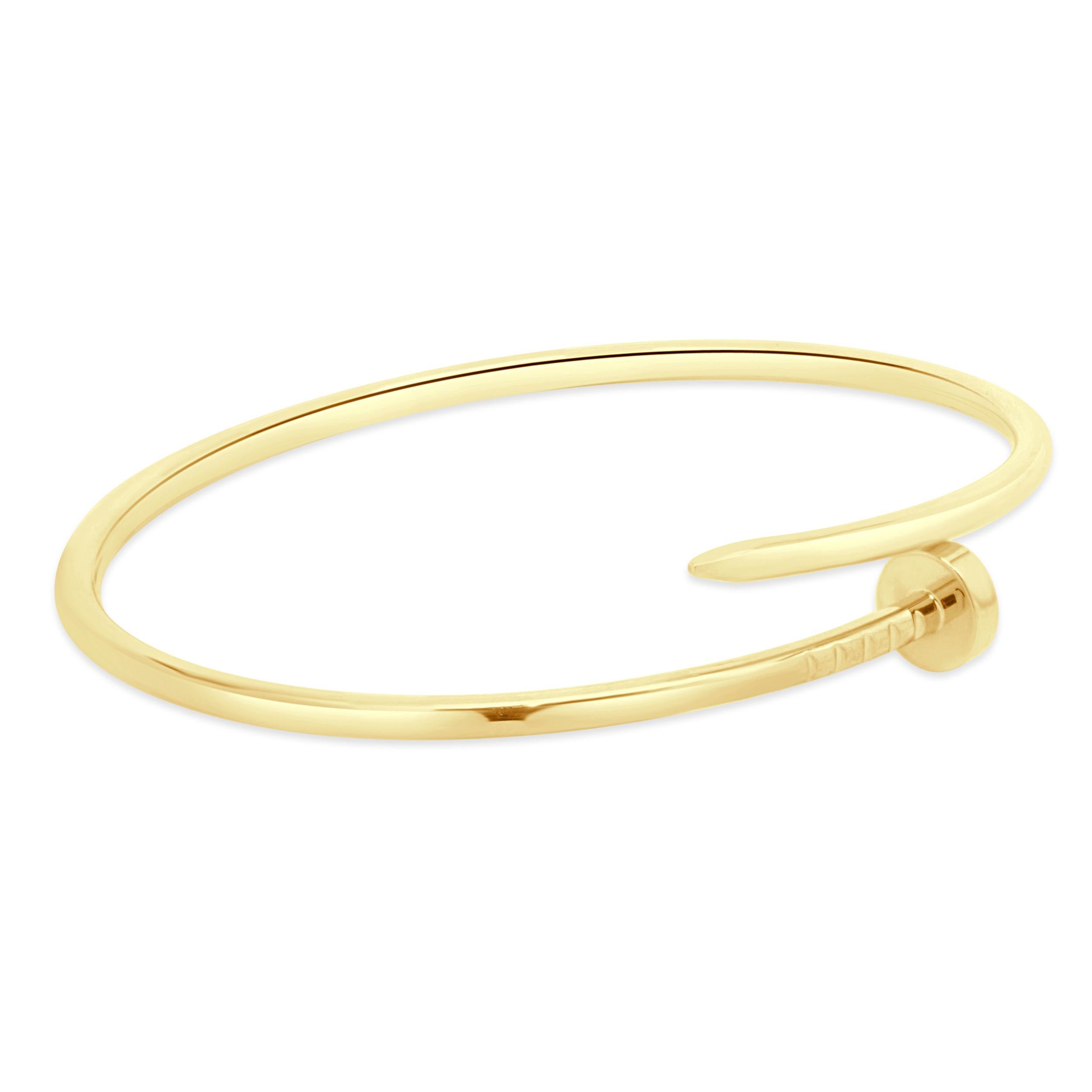 18 Karat Yellow Gold Juste Un Clou Bracelet In Good Condition In Scottsdale, AZ