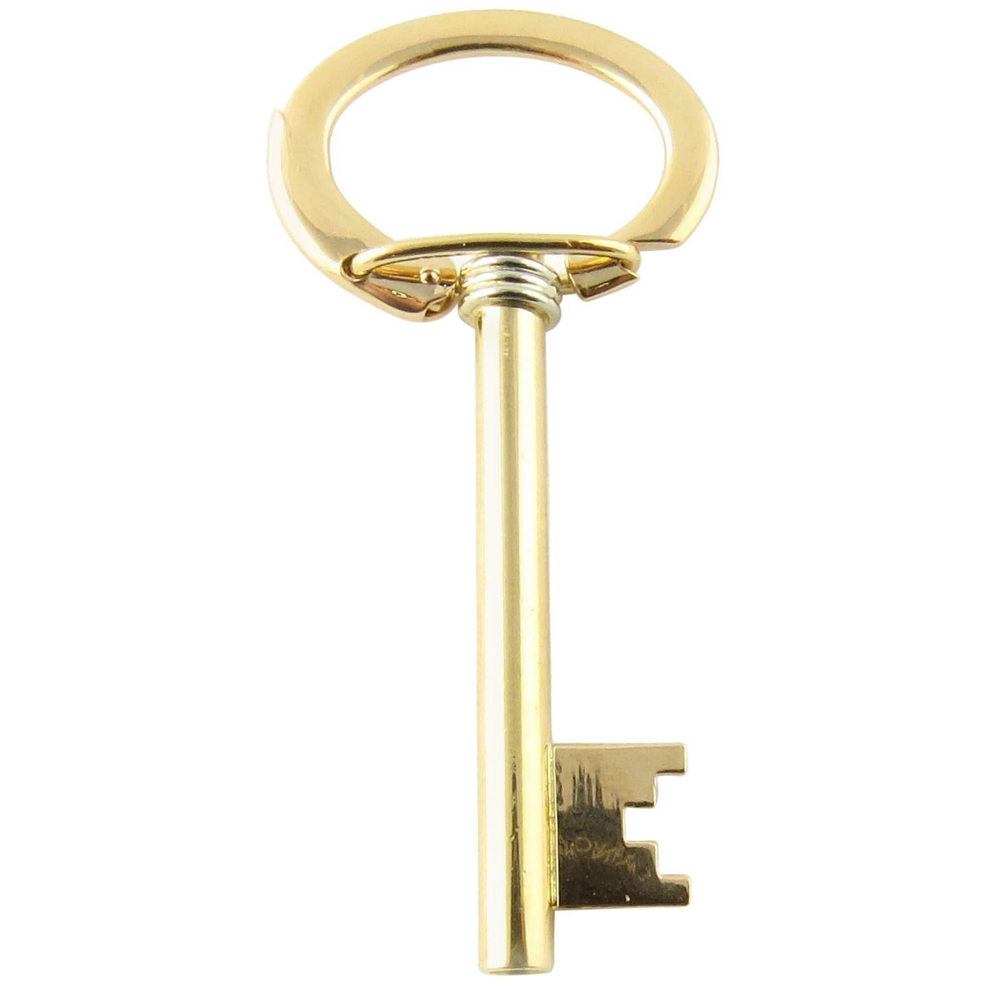 18 Karat Yellow Gold Key Ring