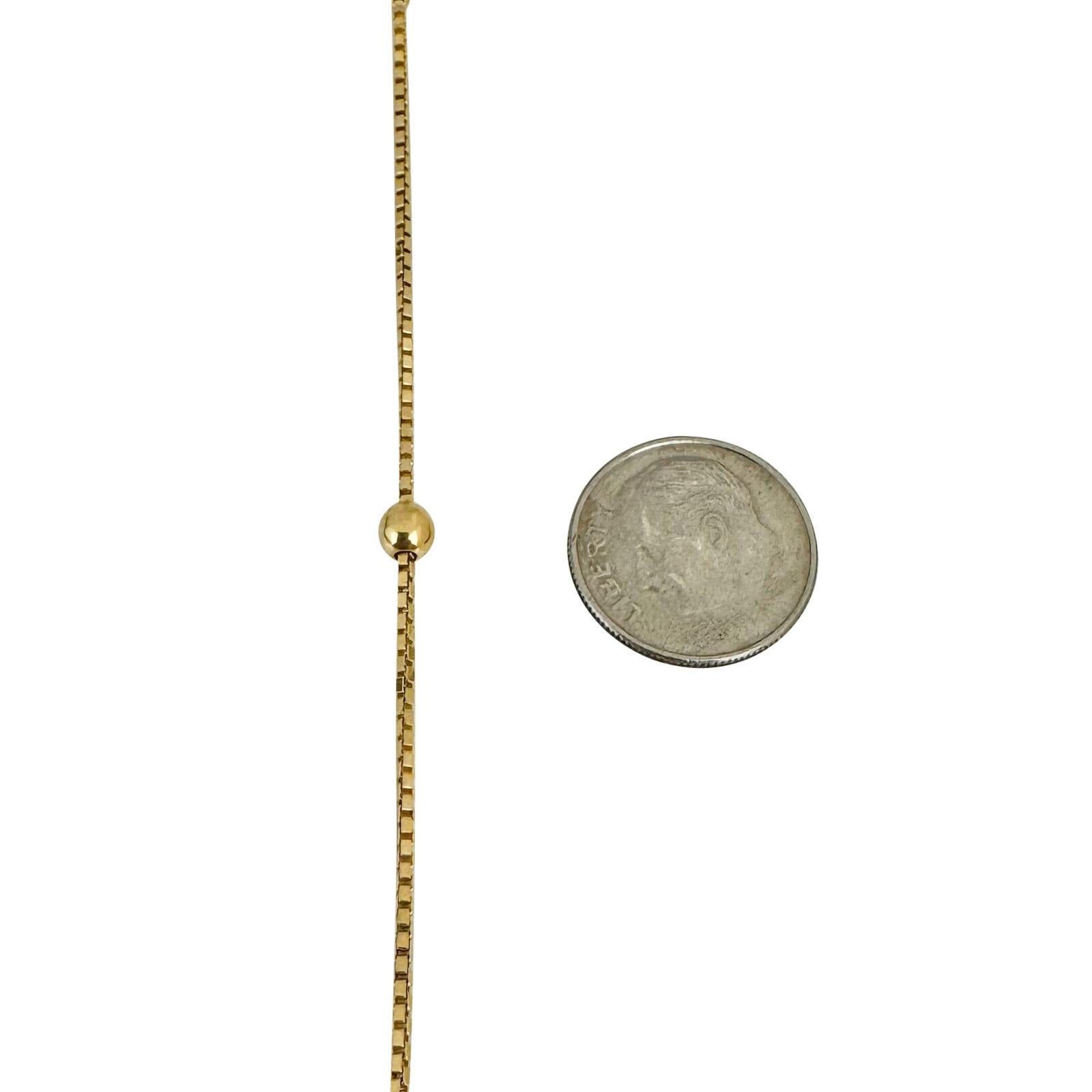 18 Karat Gelbgold Damen Box Gliederkugel Perlen Station Halskette Italien 2