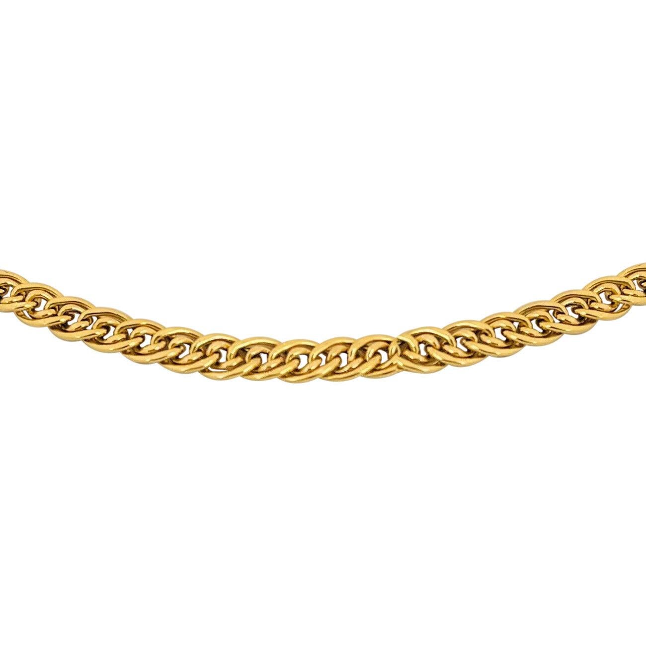italian gold fine curb link 18 chain necklace in 14k gold - yellow gold