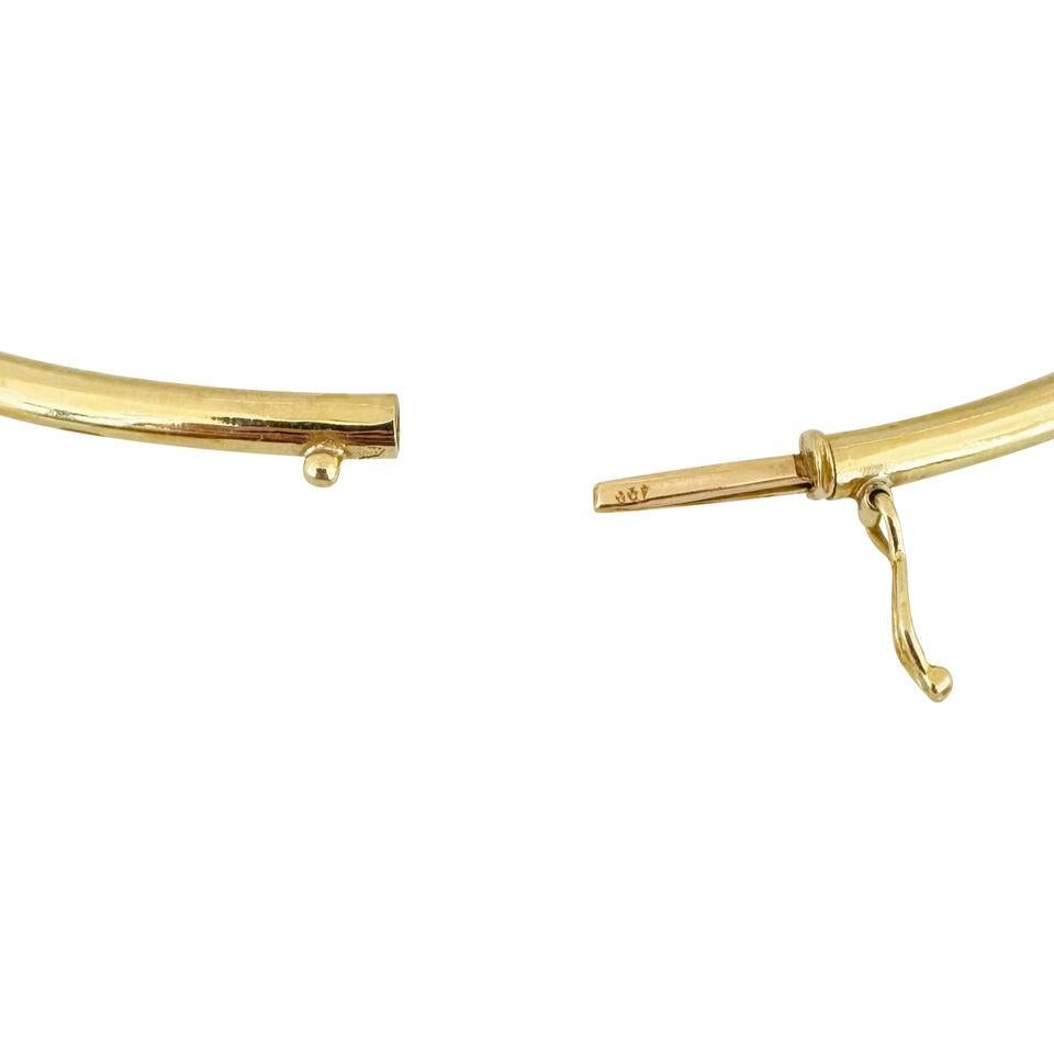 18 Karat Gelbgold Damen-Halskette mit ausgefallenem Knoten-Röhrenkragen im Angebot 3