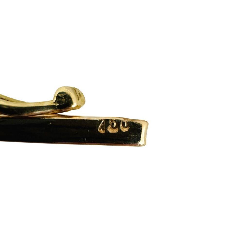 18 Karat Gelbgold Damen-Halskette mit ausgefallenem Knoten-Röhrenkragen im Angebot 4