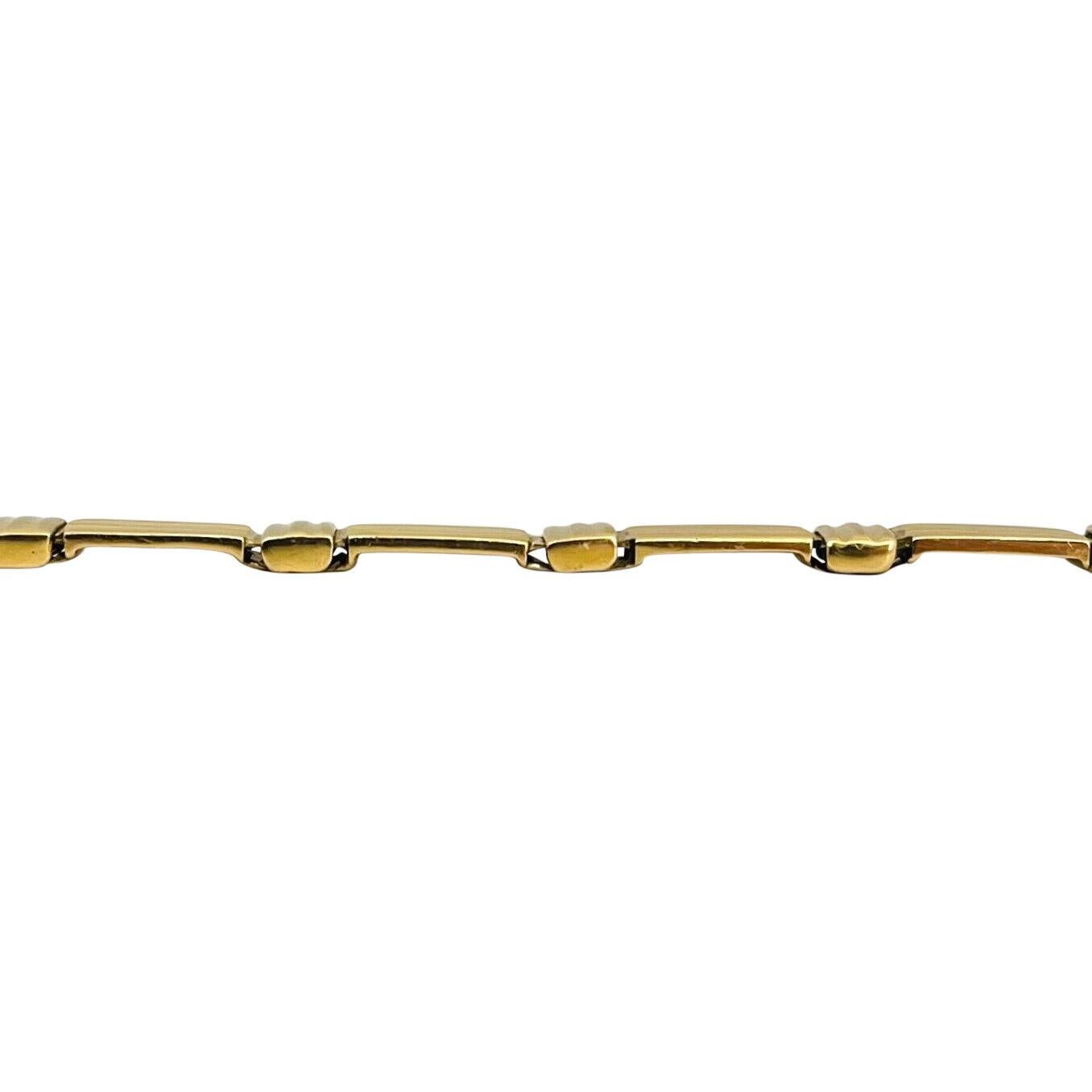 18 Karat Gelbgold  Damen Fancy Link Armband Italien im Zustand „Gut“ in Guilford, CT