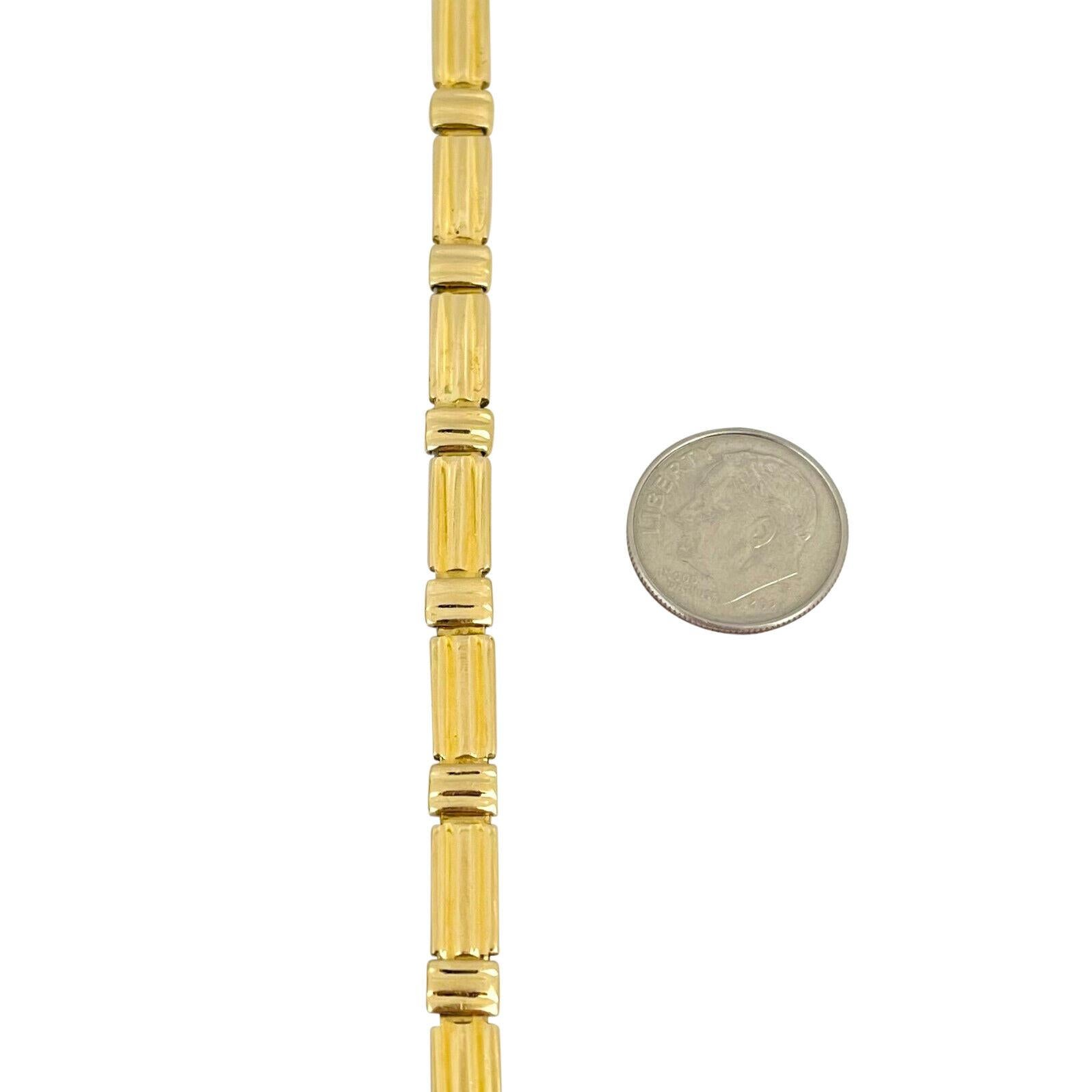 18 Karat Gelbgold  Damen Fancy Link Armband Italien 1