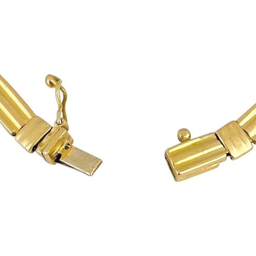 18 Karat Gelbgold  Damen Fancy Link Armband Italien 2