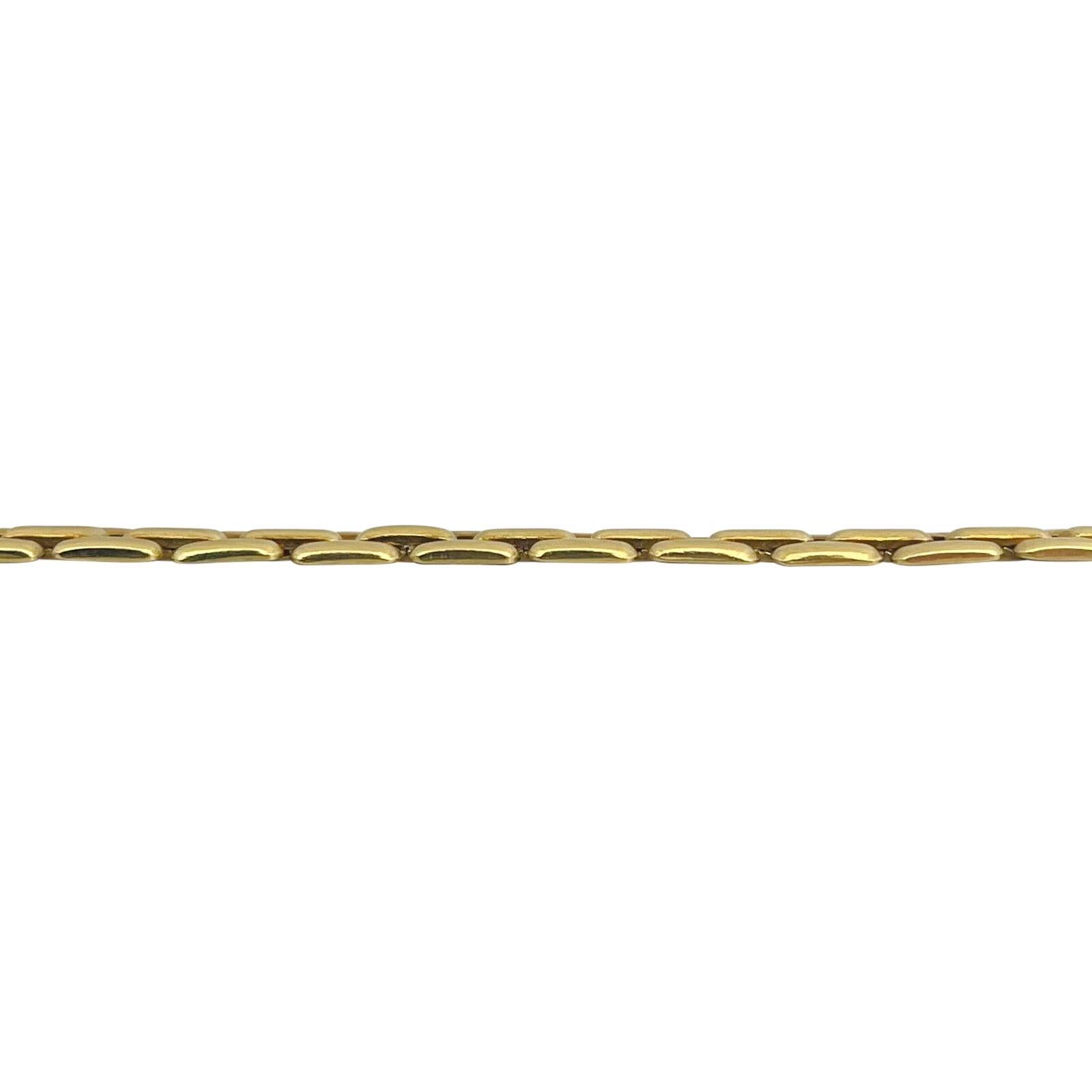 18 Karat Gelbgold Damen Fancy Panther-Gliederarmband Italien im Zustand „Gut“ in Guilford, CT