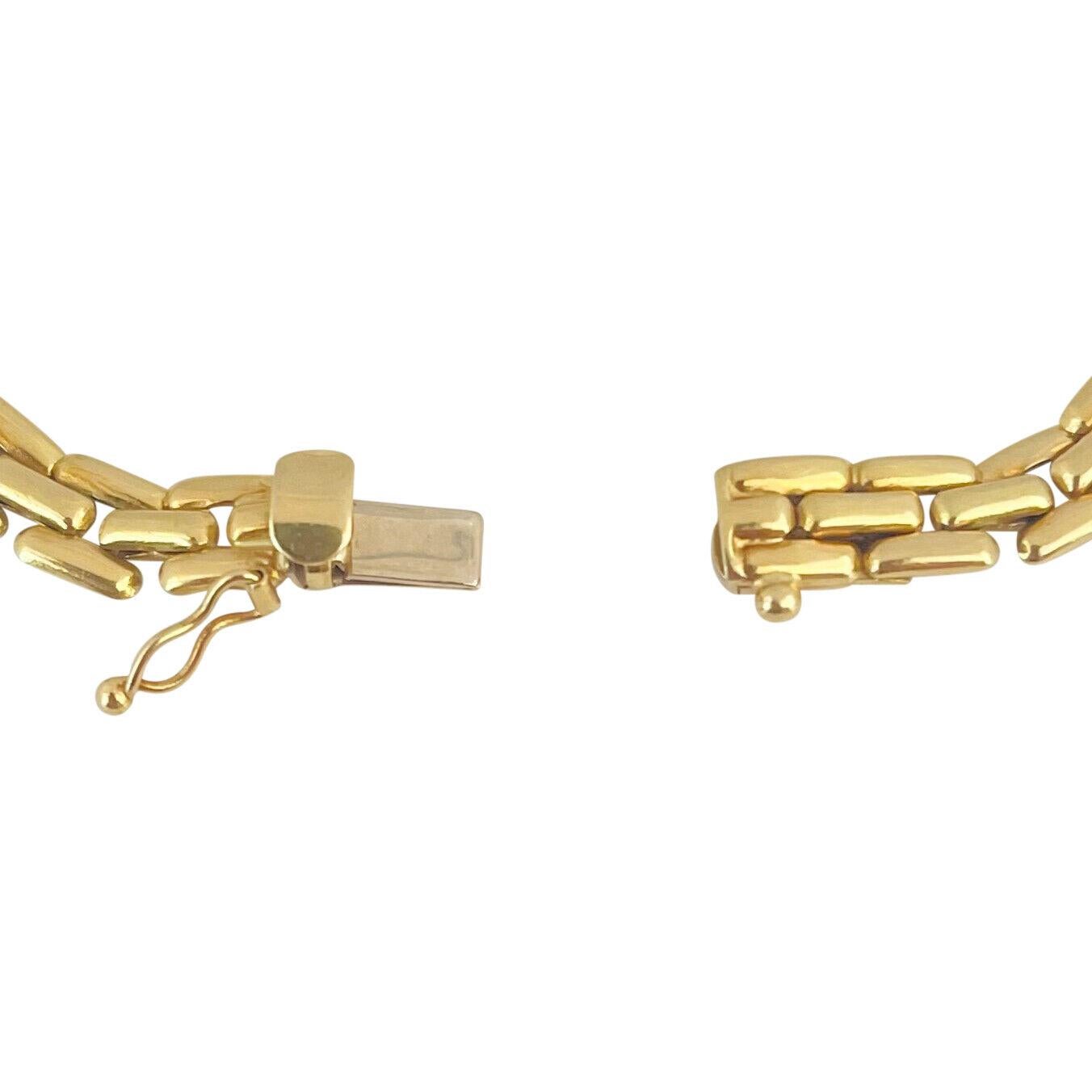 18 Karat Gelbgold Damen Fancy Panther-Gliederarmband Italien 2