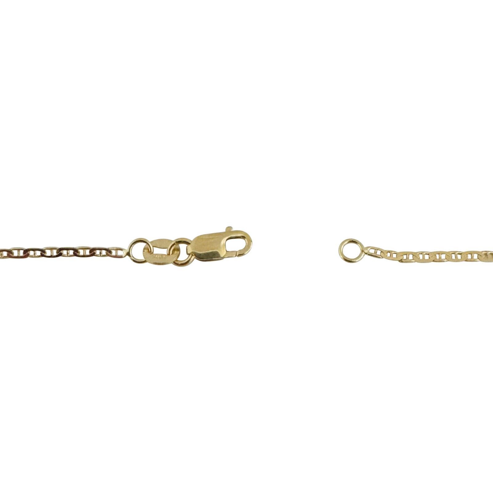 18 Karat Gelbgold Damen lange filigrane Gliederhalskette Italien 3