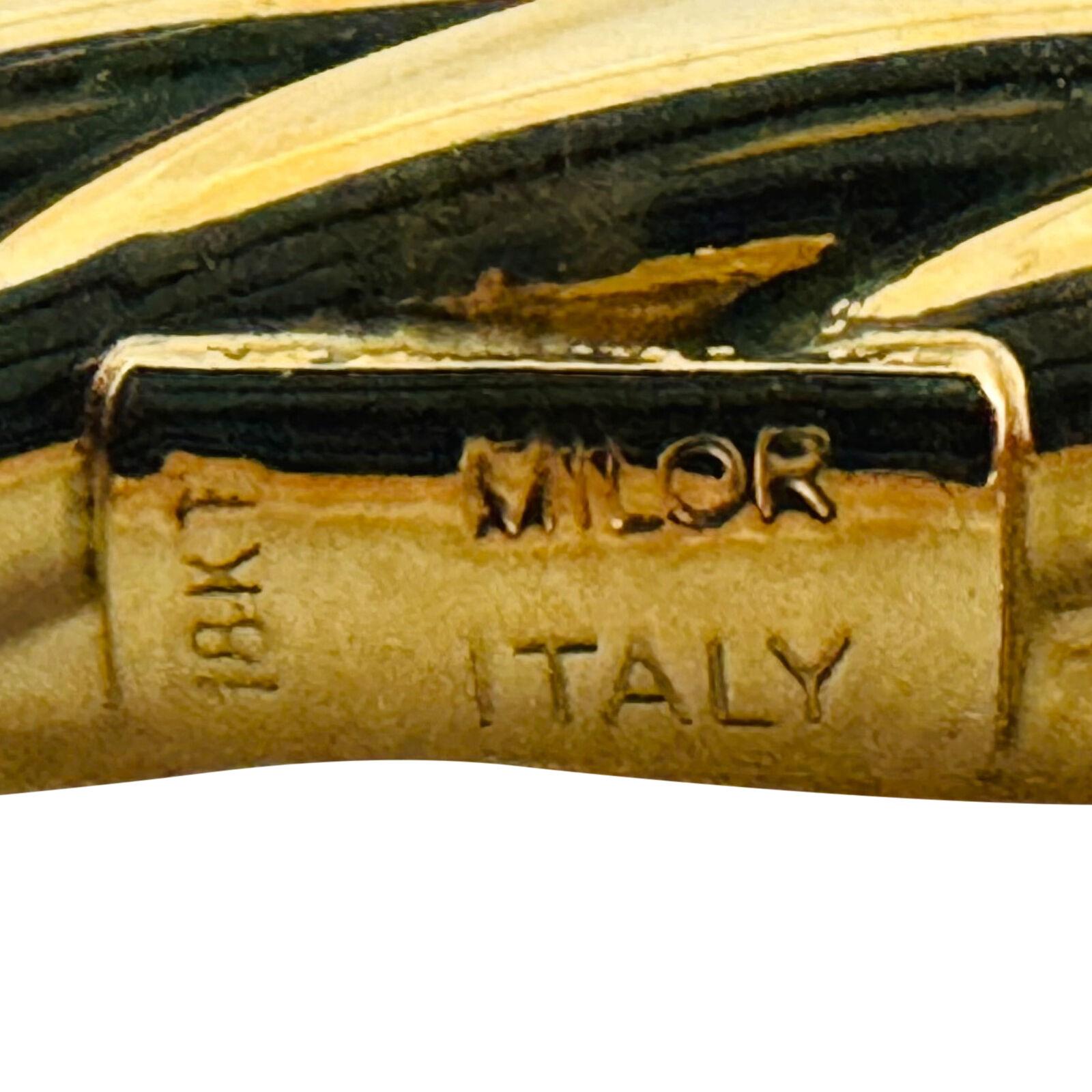 18 Karat Gelbgold Damen Matrosen-Armreif mit gedrehtem Spiral, Italien 3