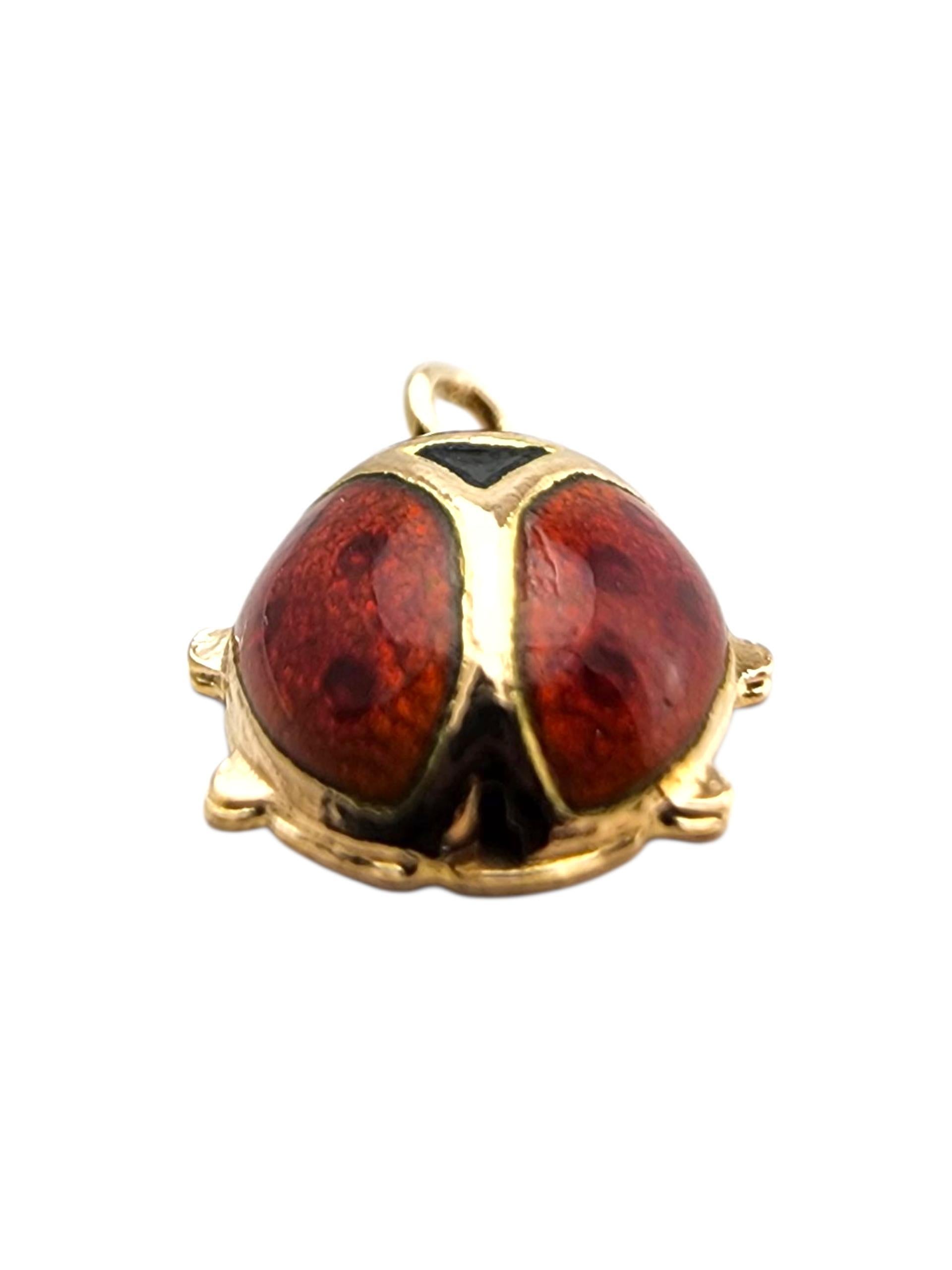 Charm Lady Bug in oro giallo 18 carati #23678 in vendita 1