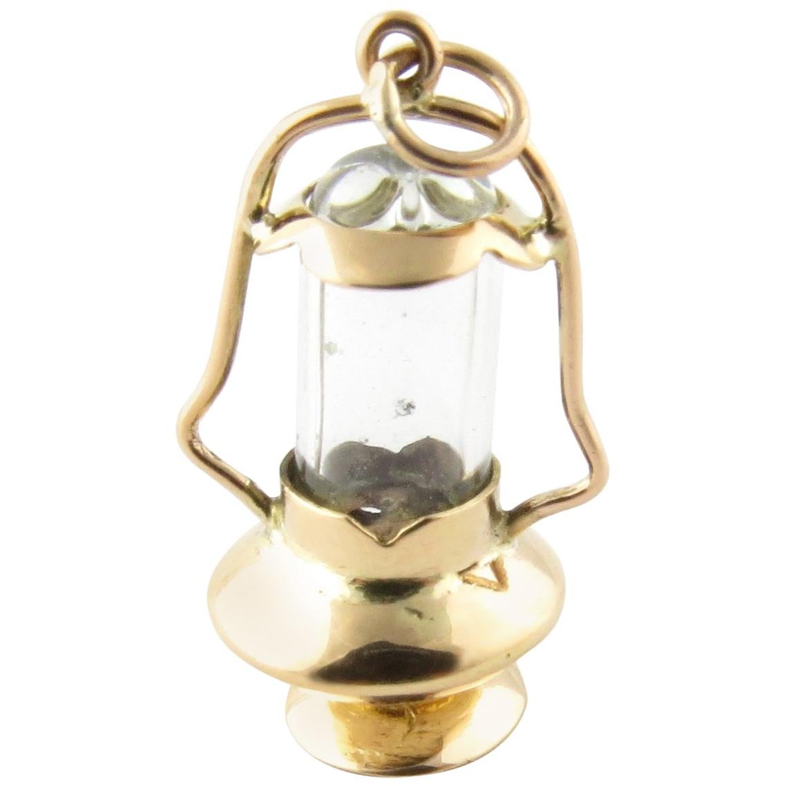 18 Karat Yellow Gold Lantern Charm at 1stDibs