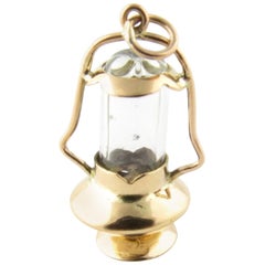 18 Karat Yellow Gold Lantern Charm