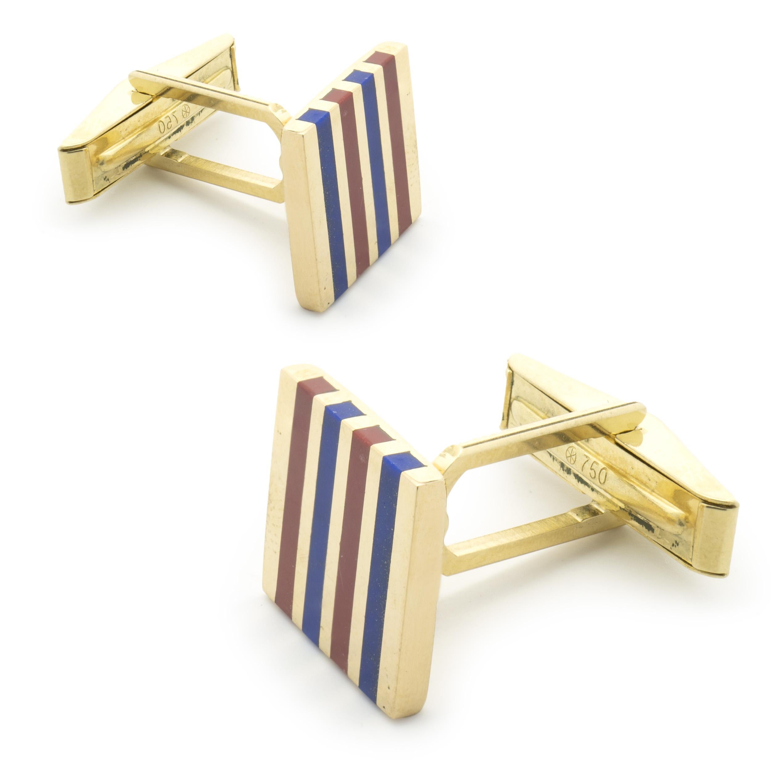 Material: 18K yellow gold
Dimensions: cufflinks measure 20.5mm
Weight: 13.90 grams