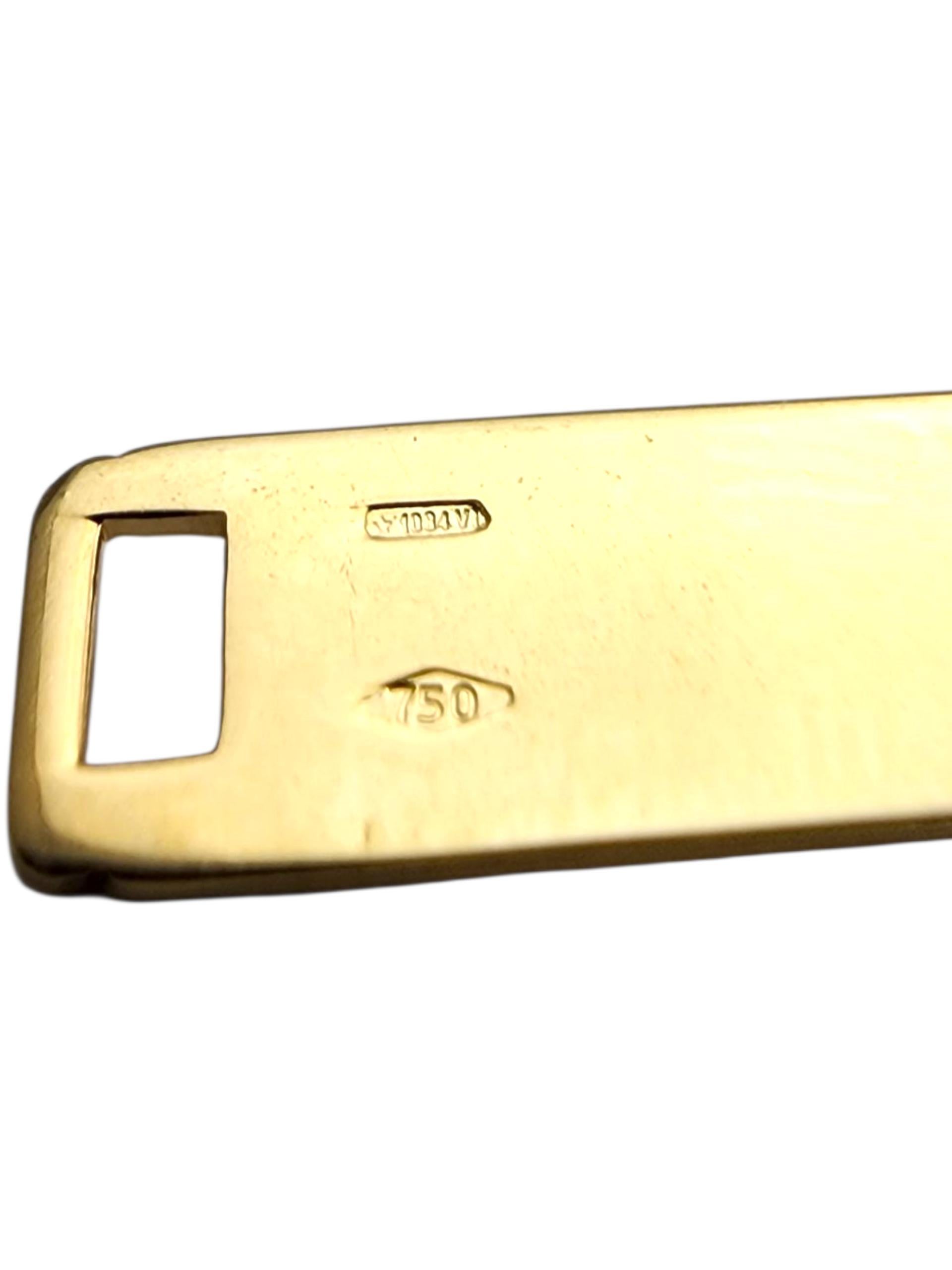 Pendentif grand crucifix en or jaune 18 carats #23906 Pour femmes en vente