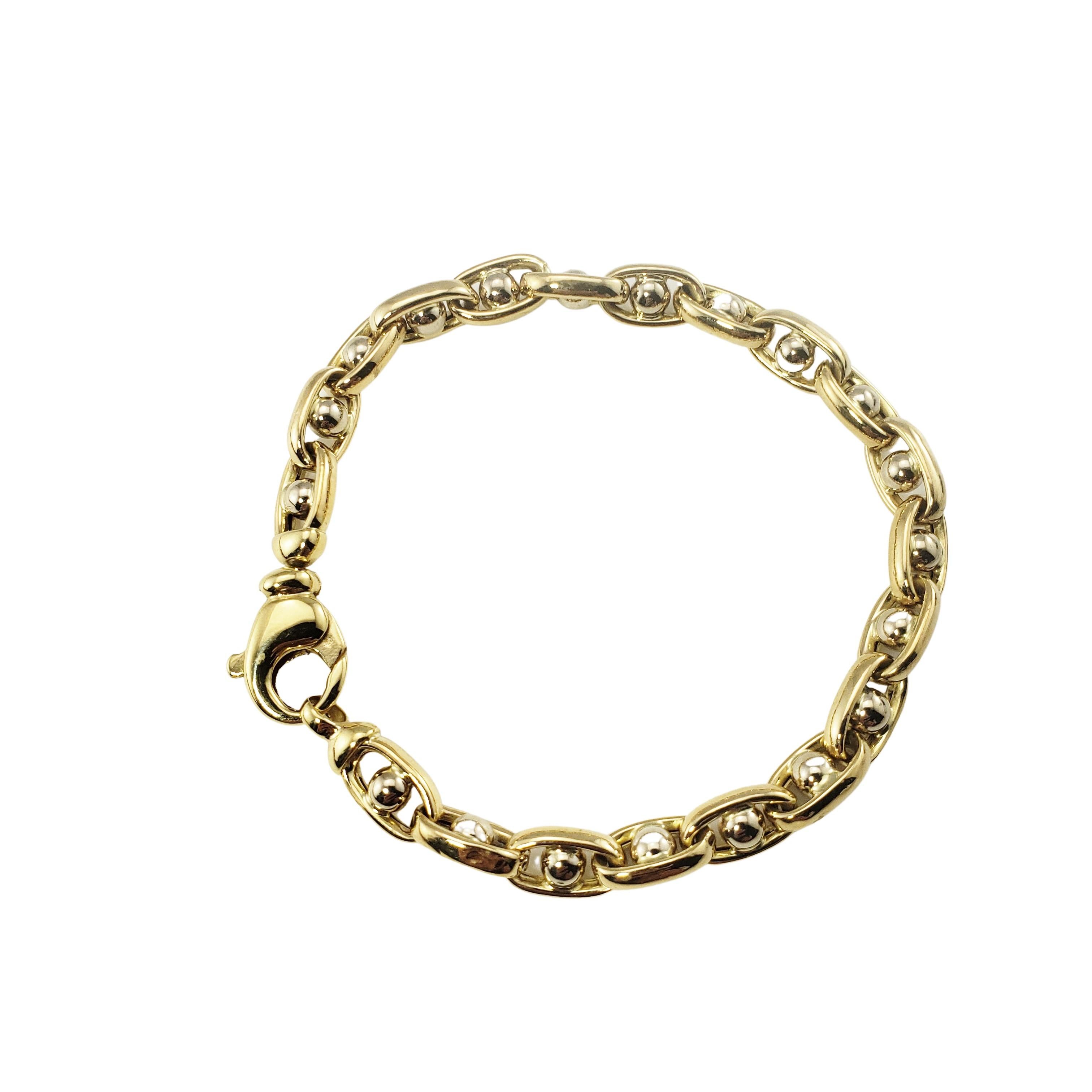 Bracelet à maillons en or jaune 18 carats Bon état à Washington Depot, CT