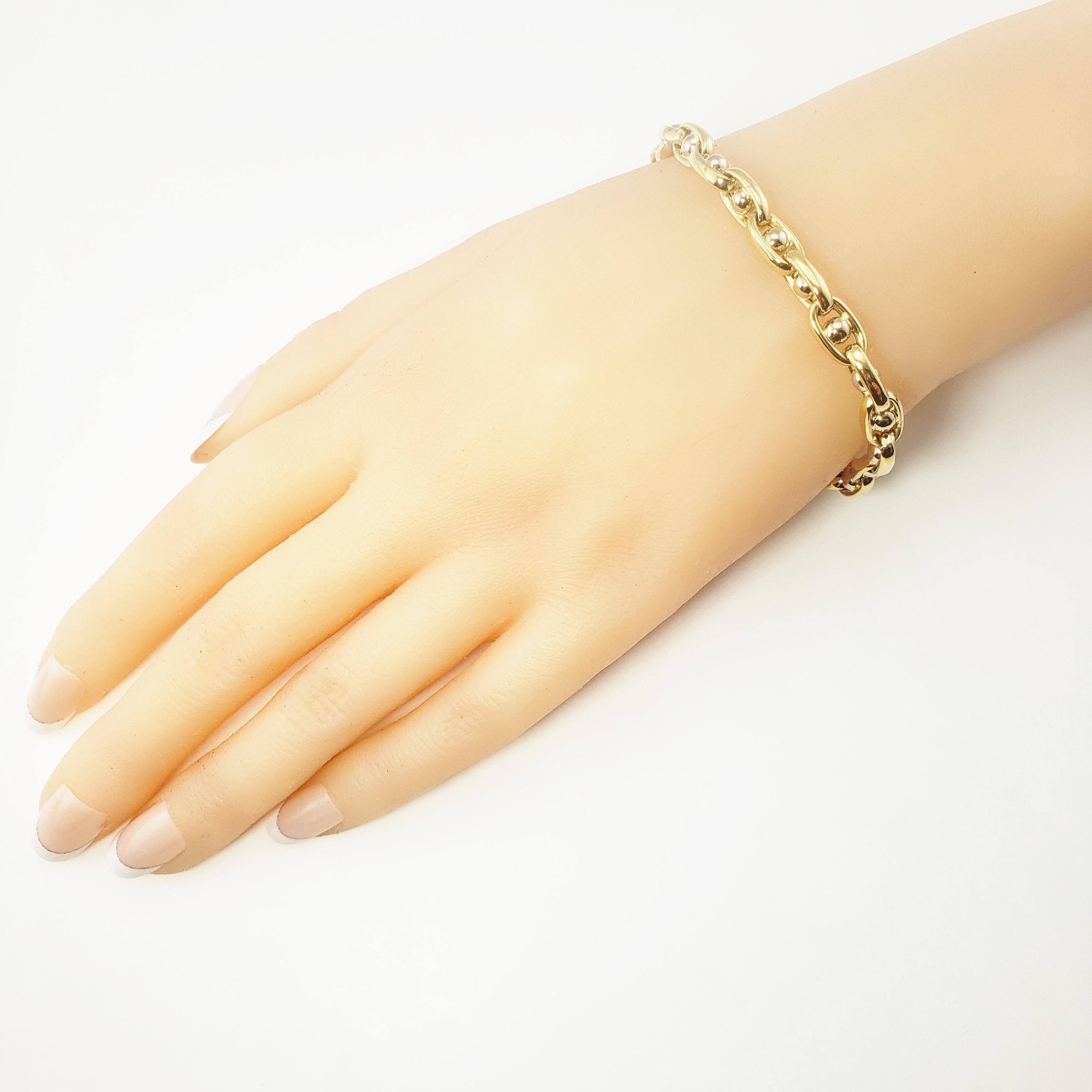 Bracelet à maillons en or jaune 18 carats 2