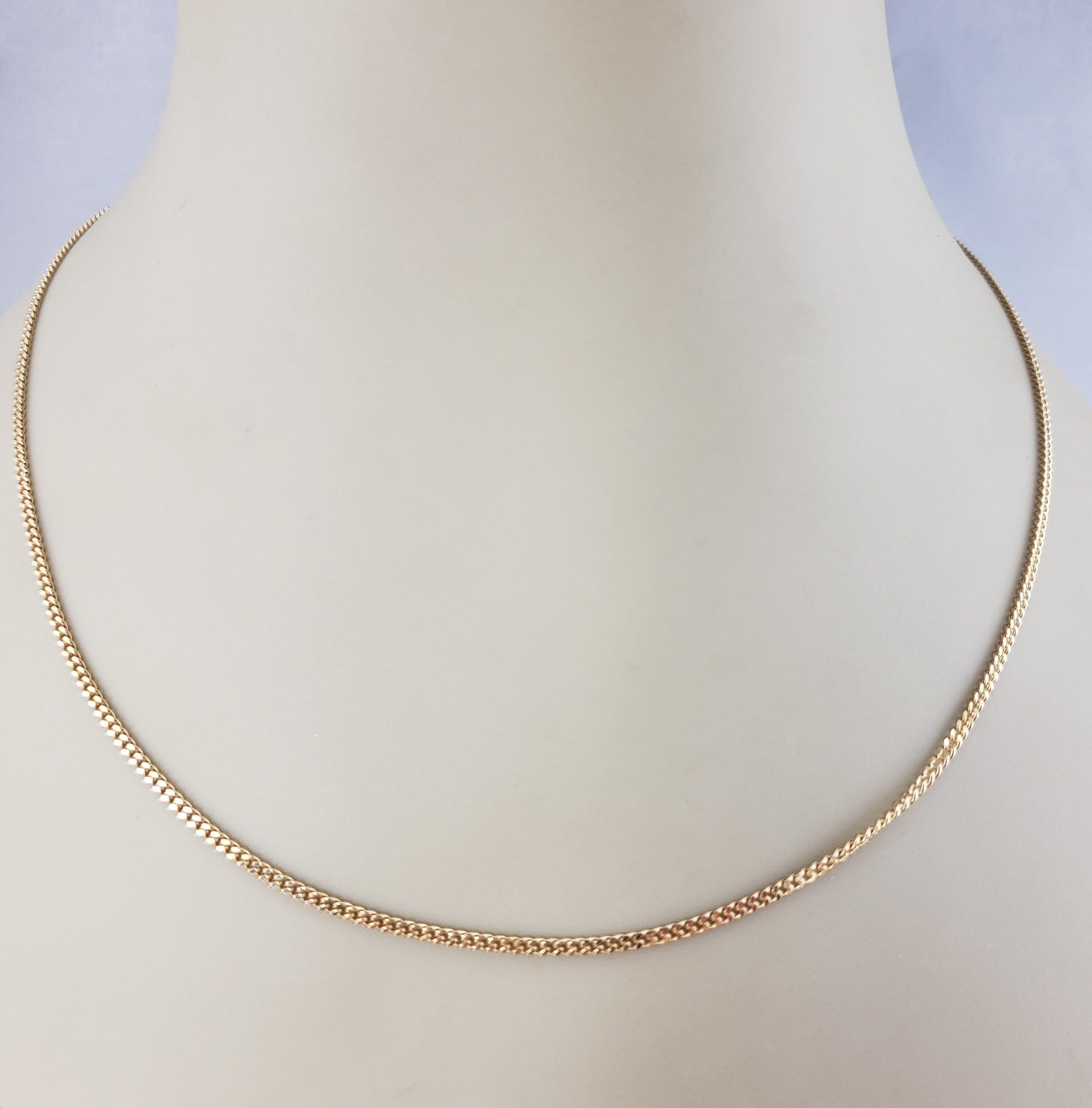  18 Karat Yellow Gold Link Chain Necklace #15608 4