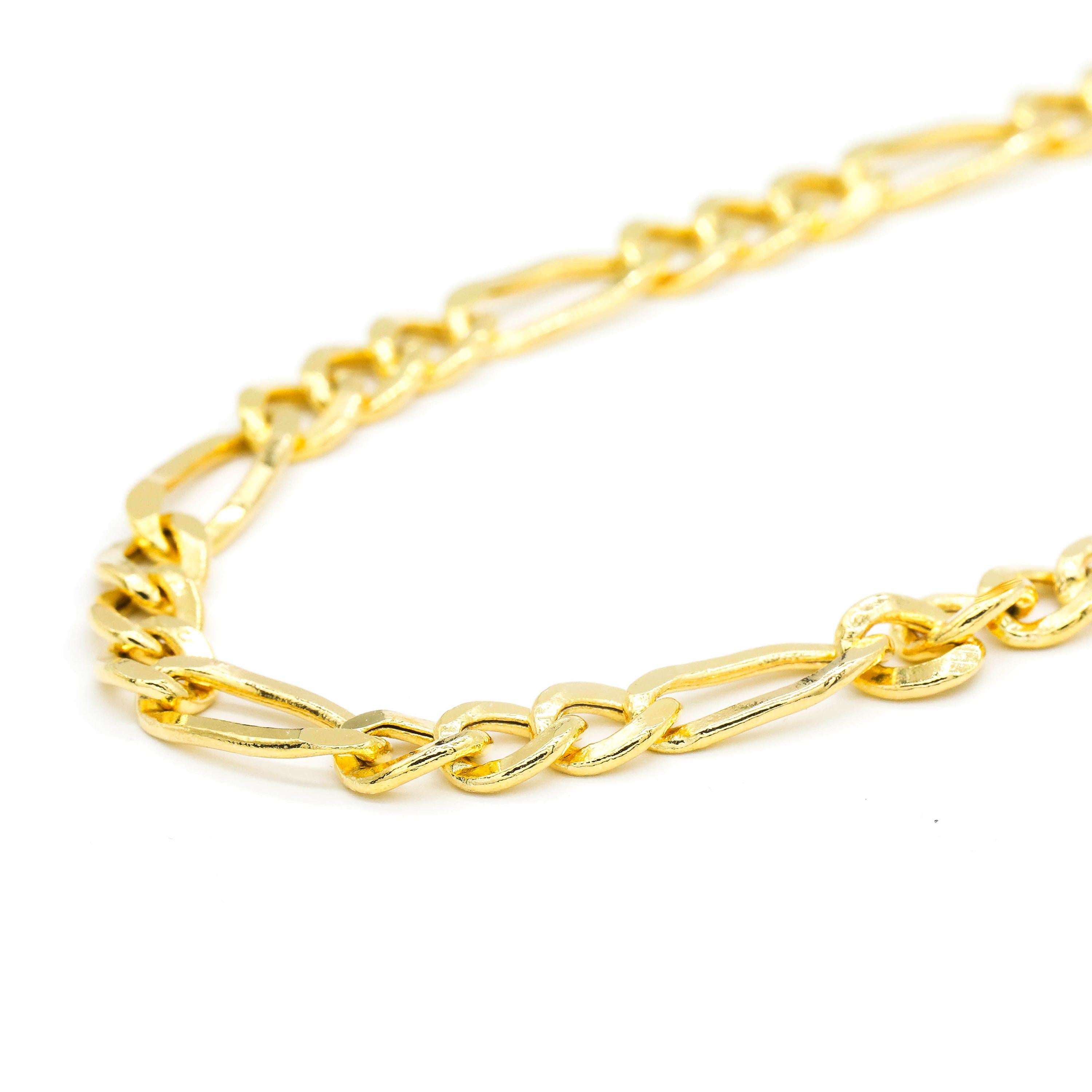 18 Karat Yellow Gold Link Chain Necklace Estate Jewelry In New Condition In New York, NY