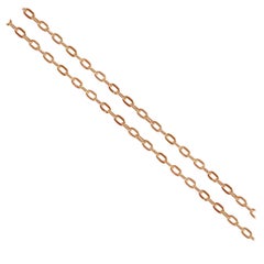 18 Karat Yellow Gold Link Chain Necklace