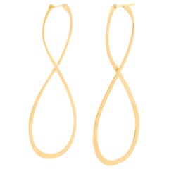 18 Karat Yellow Gold Long Earrings