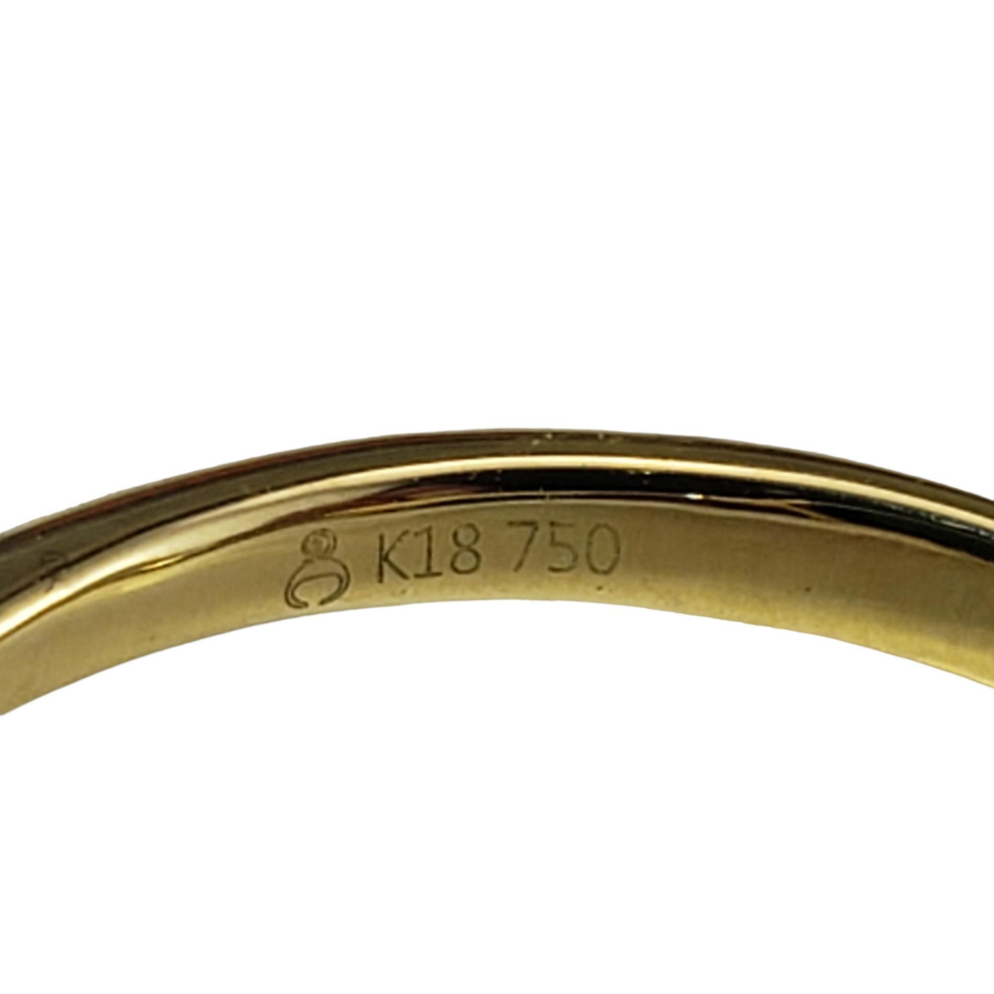 18 Karat Yellow Gold Malachite and Diamond Ring Size 5.75 #17728 For Sale 1