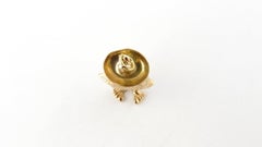 18 Karat Yellow Gold Man in Mexican Sombrero Charm