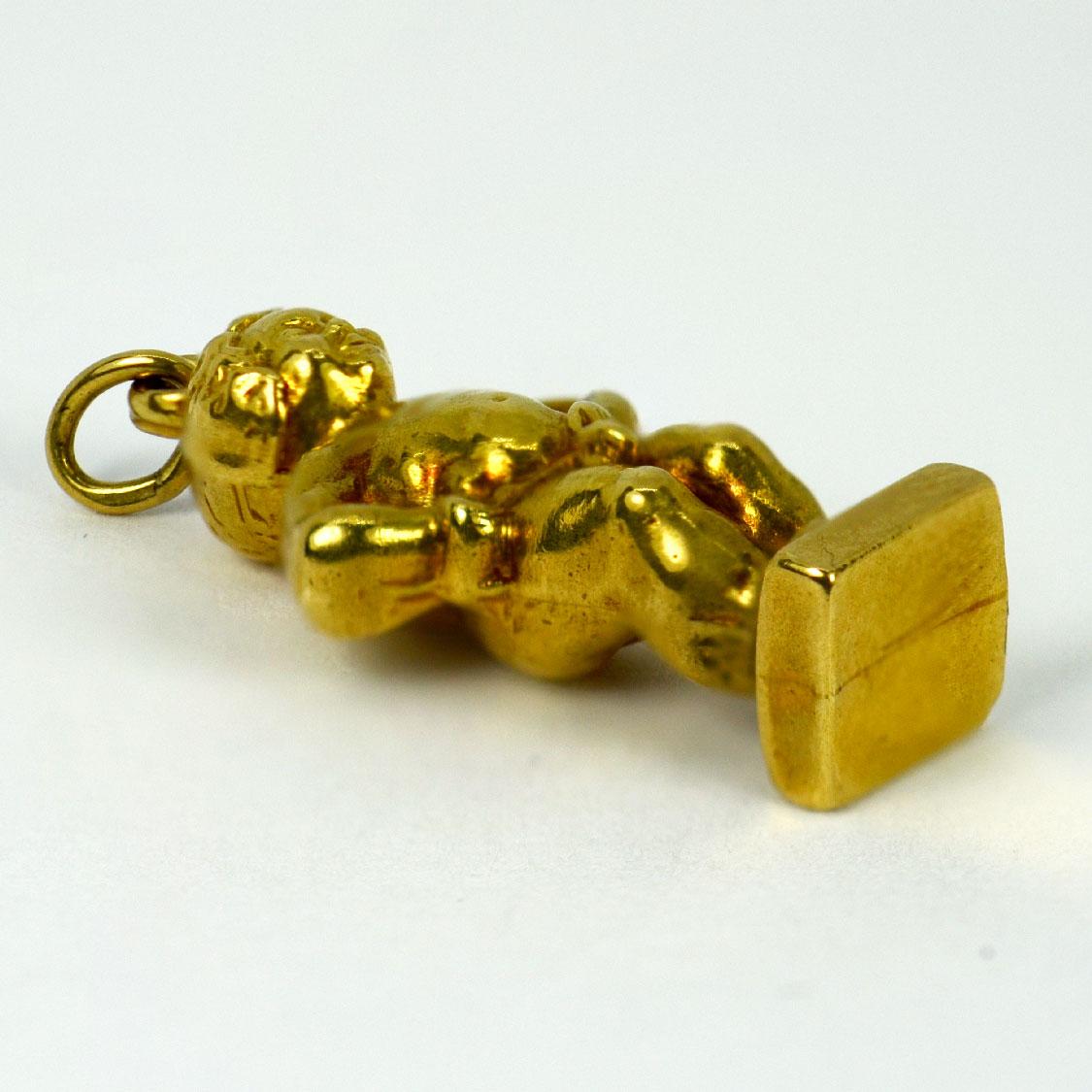 18 Karat Gelbgold Manneken Pis Charm-Anhänger 2