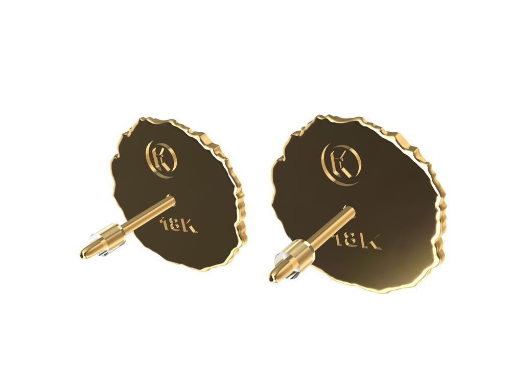 18 Karat Gelbgold-Ohrstecker aus Marigold im Angebot 2