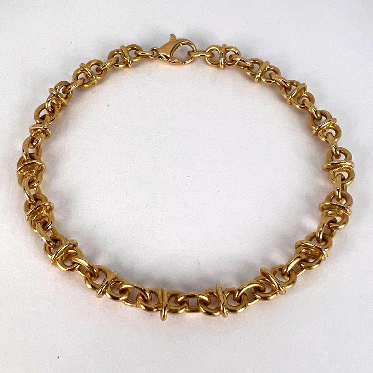 Waterproof 18K Gold Plated Link Chain Stackable Bracelet main image 0