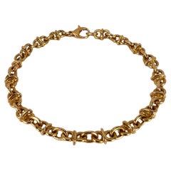 Vintage 18 Karat Yellow Gold Mariner Chain Link Bracelet