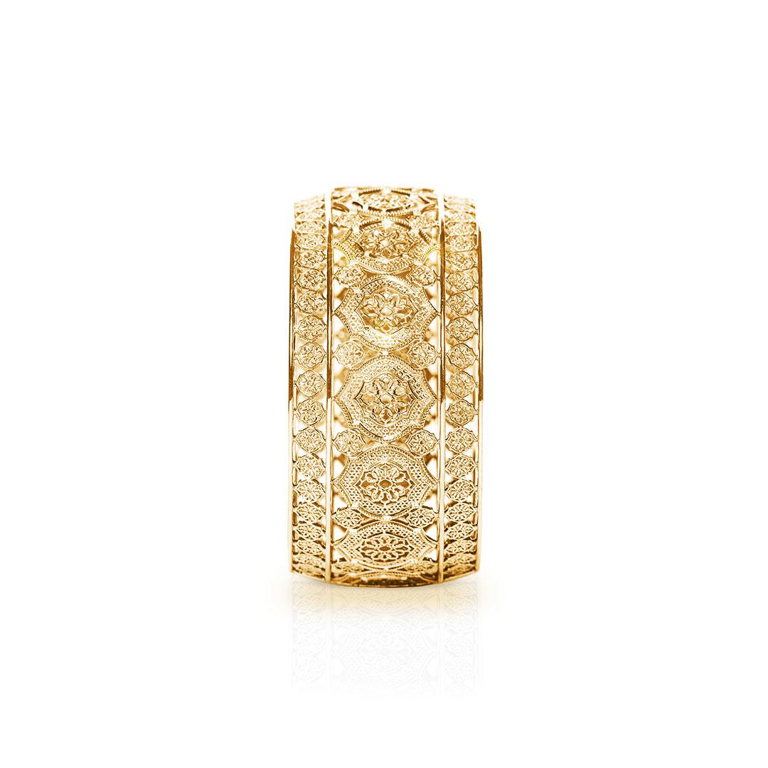 Contemporary 18 Karat Yellow Gold Mauresque Cuff Bracelet Natalie Barney For Sale