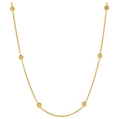 18 Karat Yellow Gold Mauresque Necklace Natalie Barney