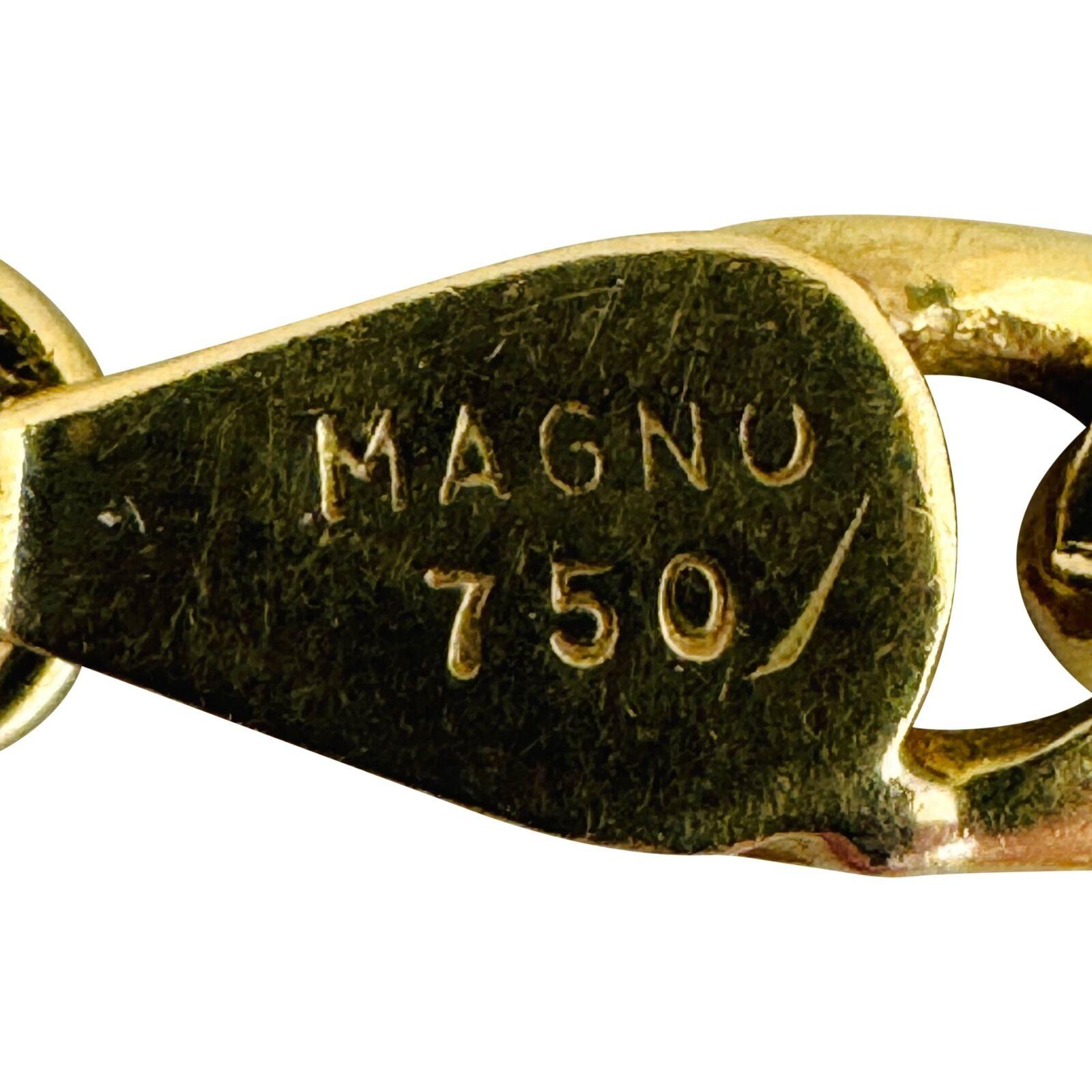 Bracelet à maillons Figaro en or jaune 18 carats pour hommes  Pour hommes en vente