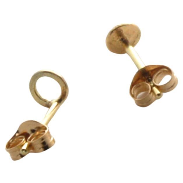 18-Karat Yellow Gold  Mix and Match Forging Mini Circle Earrings In New Condition For Sale In CLYDEBANK, GB