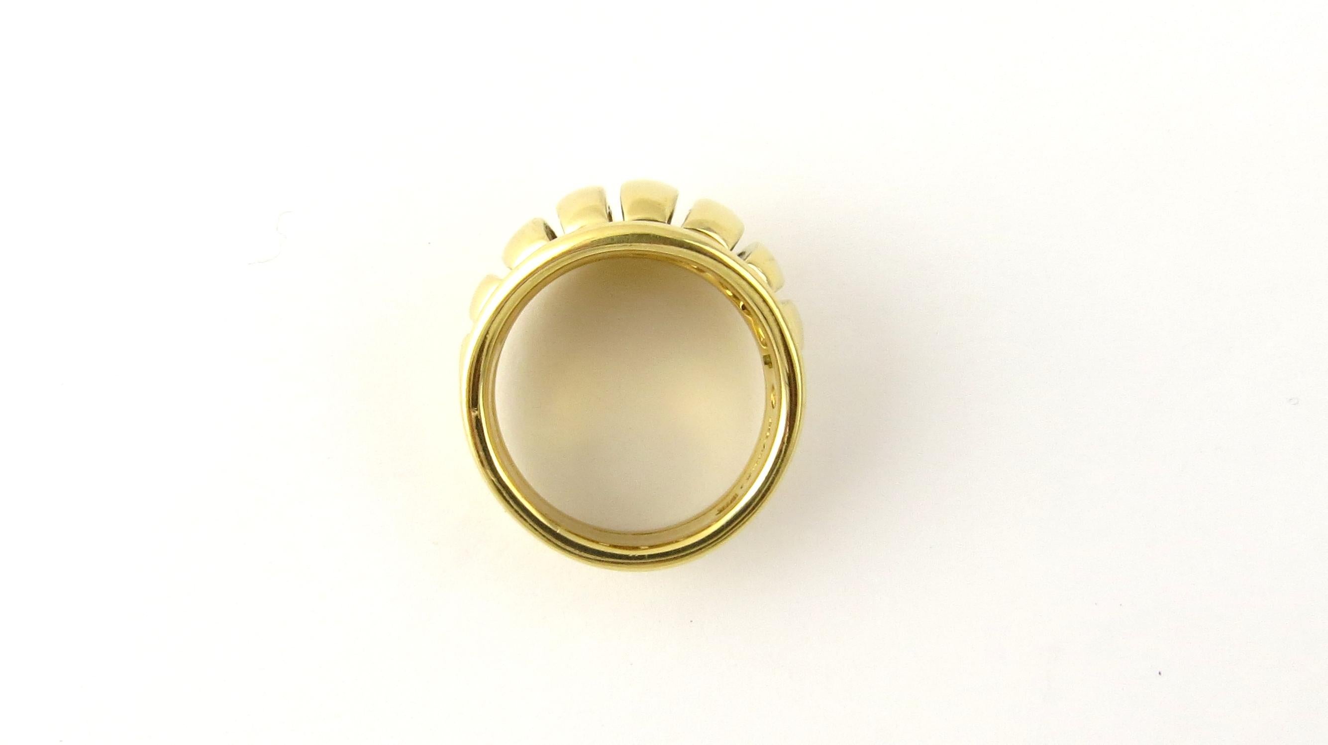 18 Karat Yellow Gold Movado Dome Ring In Good Condition In Washington Depot, CT