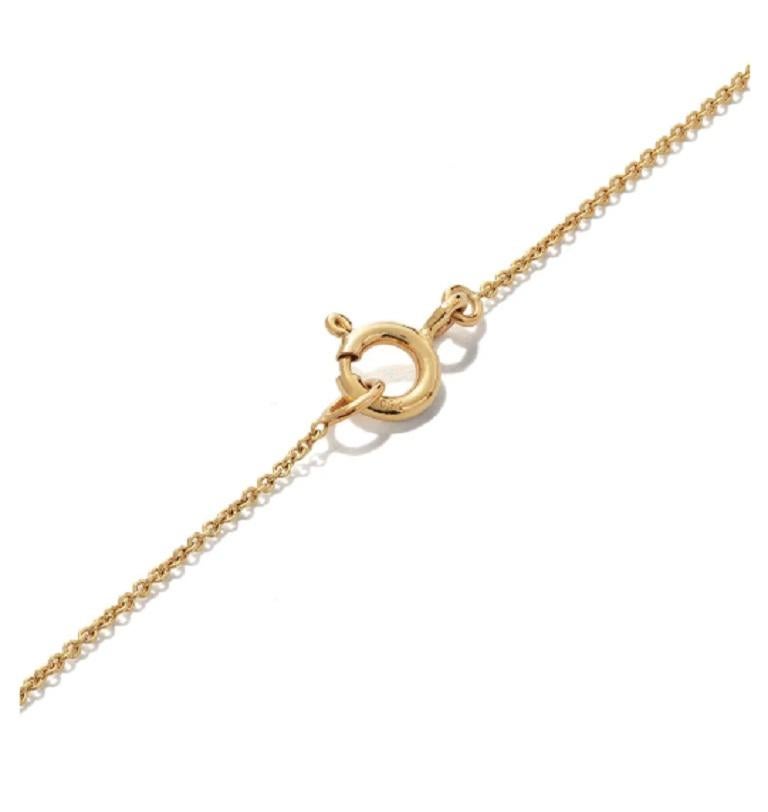 Collana Mye Pear Beading Pave Diamond in oro giallo 18 carati In condizioni Nuovo in vendita a Hong Kong, HK