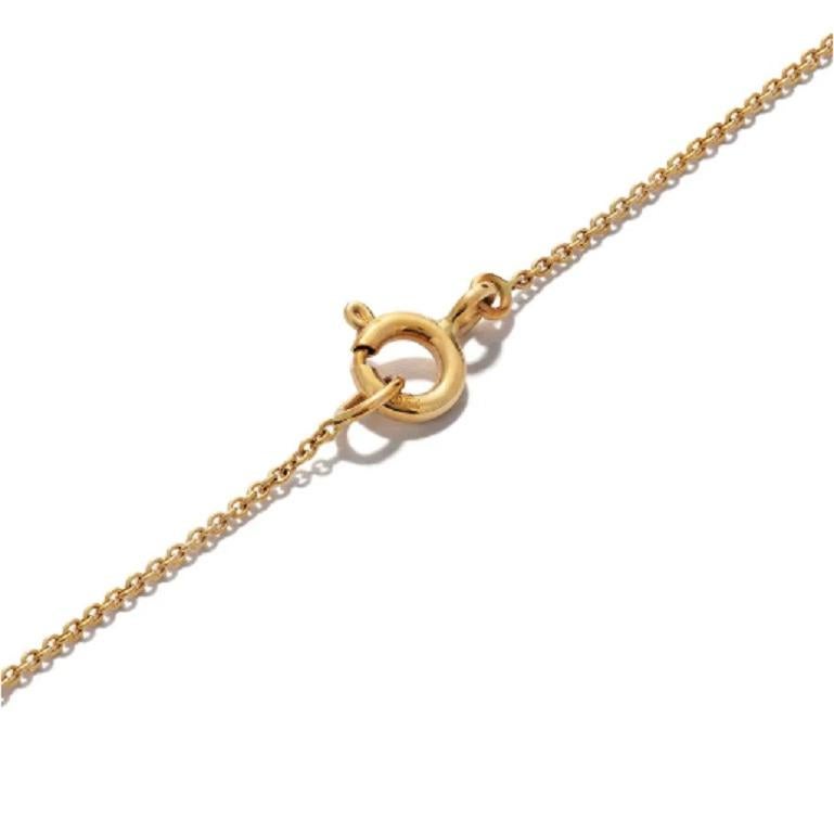 Collana in oro giallo 18 carati Mye Round Beading Pave Diamond In condizioni Nuovo in vendita a Hong Kong, HK