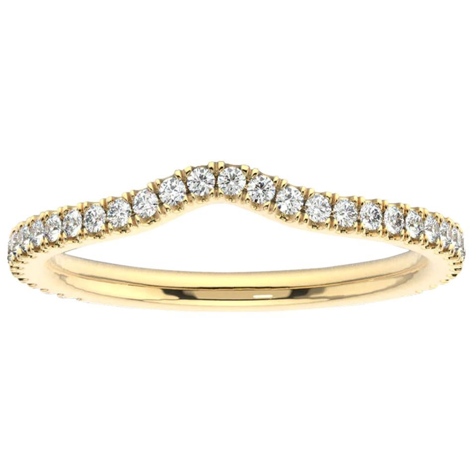 18 Karat Yellow Gold Nati Diamond Ring '1/4 Carat' For Sale