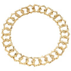 18 Karat Yellow Gold Necklace from the "Soleil" Collection by Gemlok