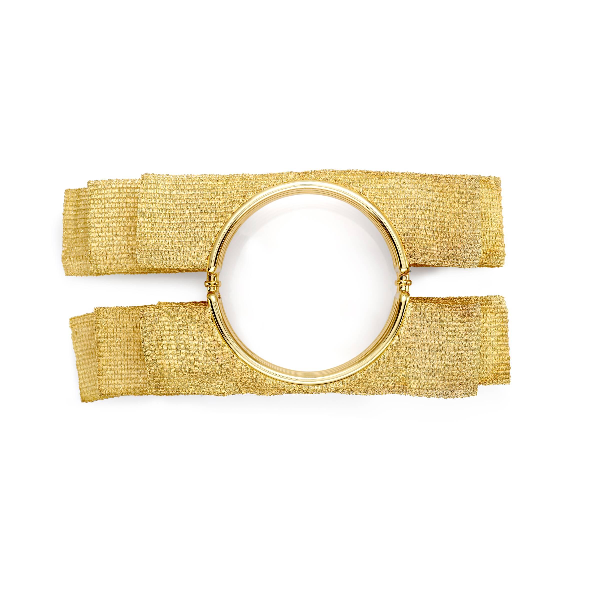Collection Oscar Set Foulard en or jaune 18 carats - bracelet Neuf - En vente à Milano, Lombardia